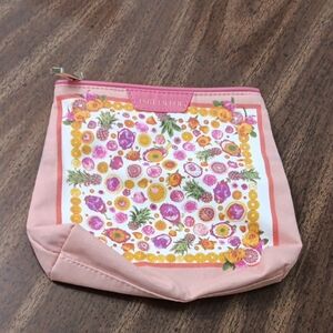 Estée Lauder Pink Floral Cosmetic Bag